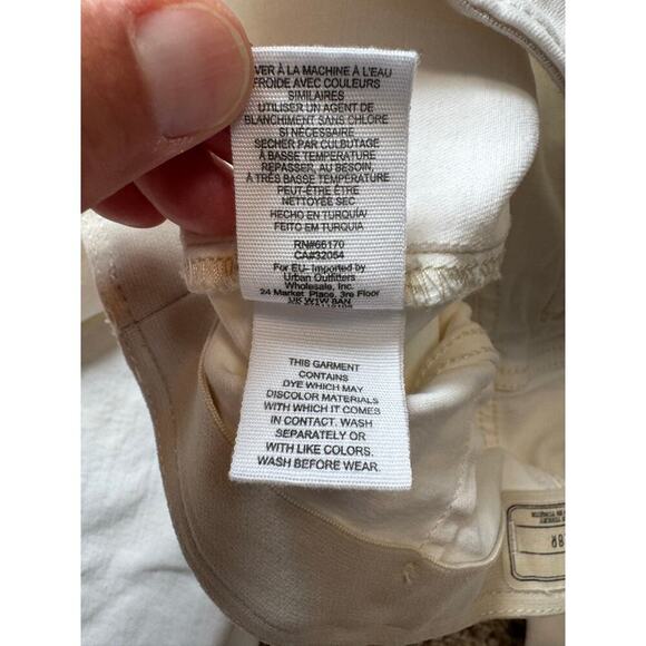 FREE PEOPLE White Flare Woman's Jeans/Pants size 28 - Picture 7 of 10